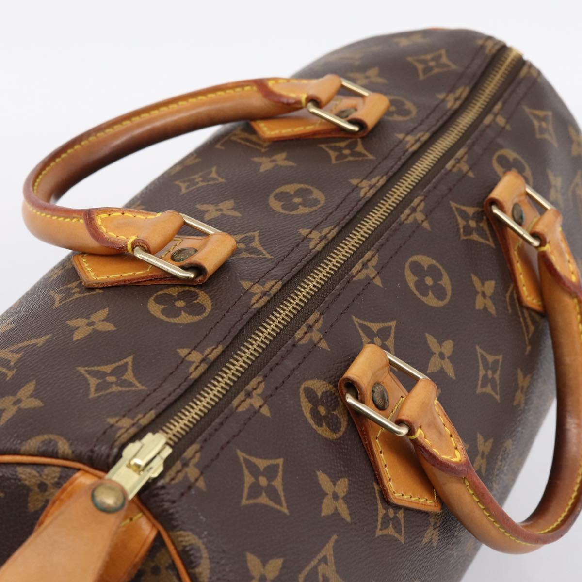 LOUIS VUITTON Monogram Speedy 30 Hand Bag M41526 LV Auth 201168V
