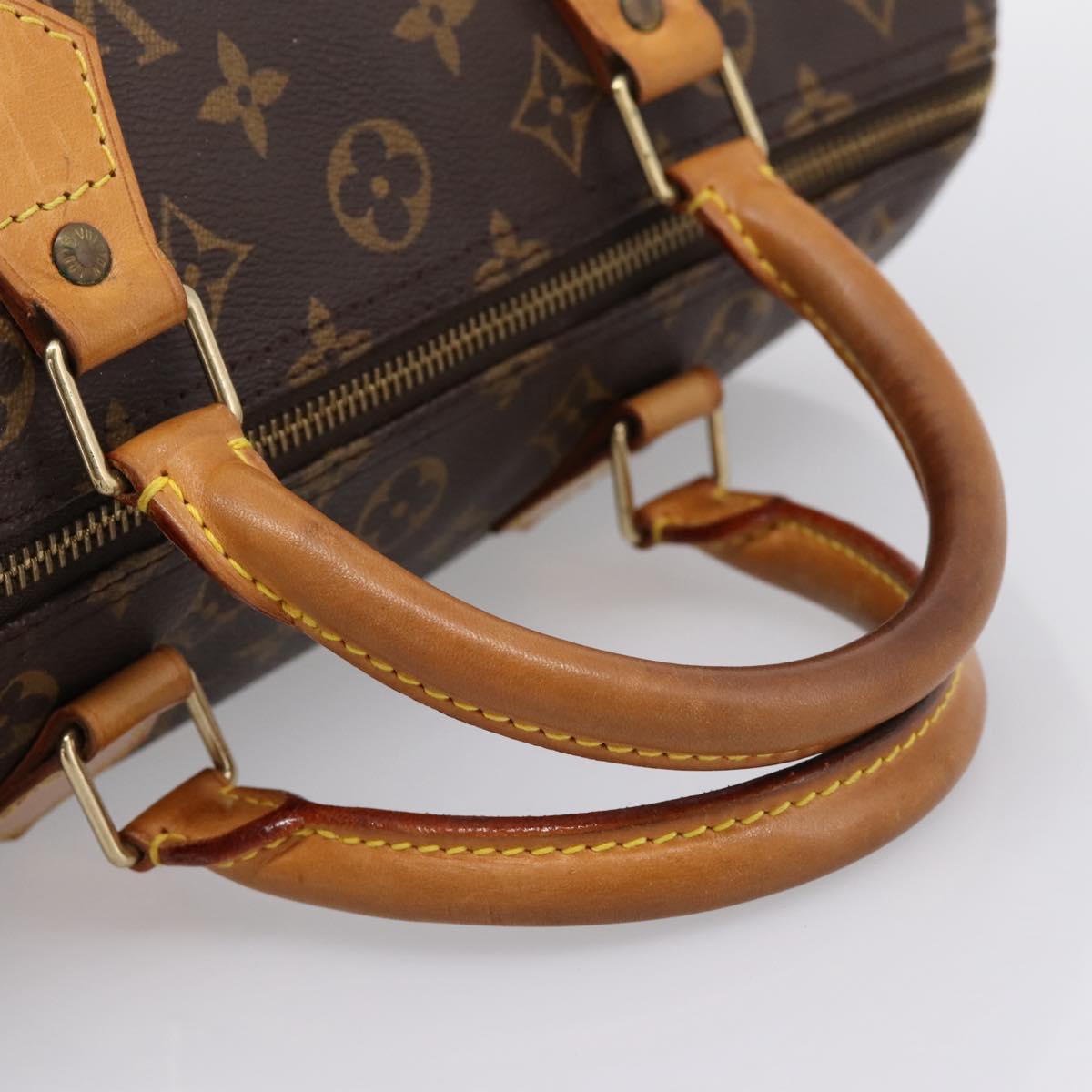 LOUIS VUITTON Monogram Speedy 30 Hand Bag M41526 LV Auth 201168V