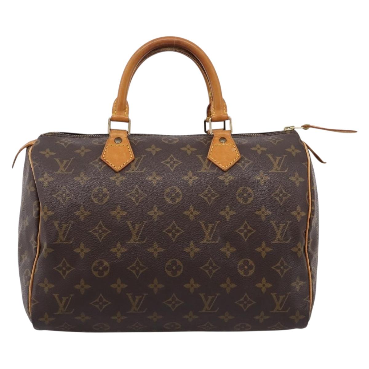 LOUIS VUITTON Monogram Speedy 30 Hand Bag M41526 LV Auth 201169A