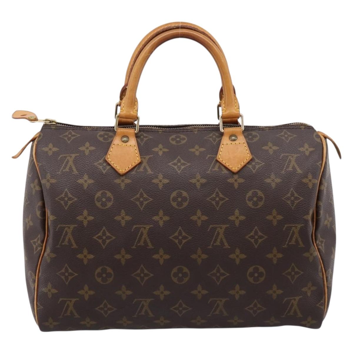 LOUIS VUITTON Monogram Speedy 30 Hand Bag M41526 LV Auth 201169A