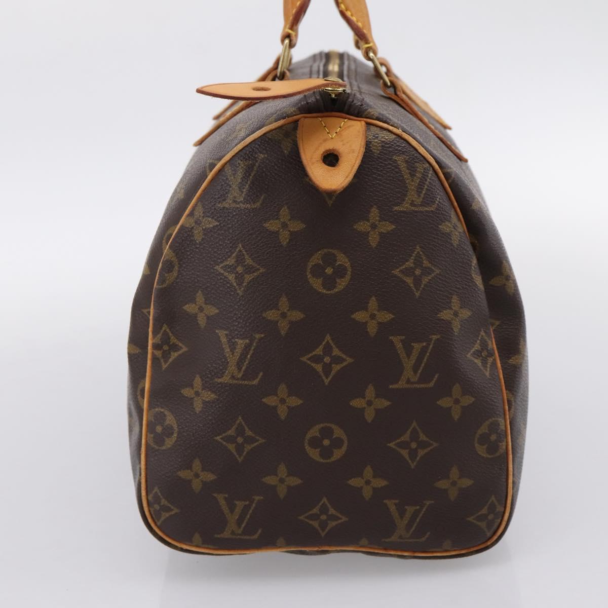LOUIS VUITTON Monogram Speedy 30 Hand Bag M41526 LV Auth 201169A