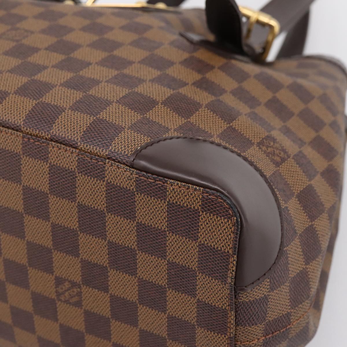 LOUIS VUITTON Damier Ebene Hampstead MM Tote Bag N51204 LV Auth 201177SAV