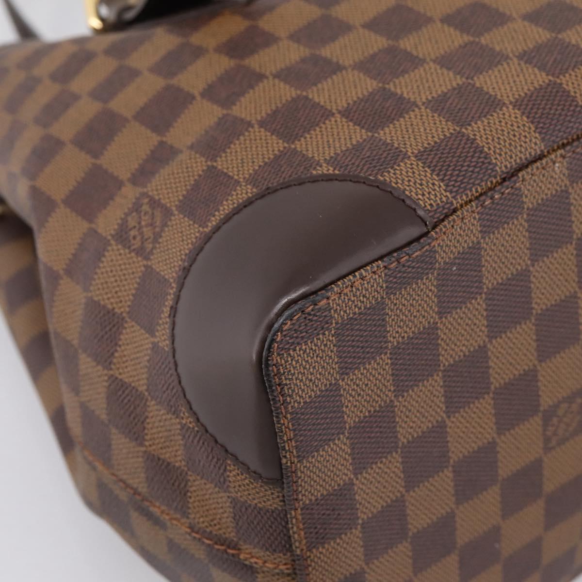 LOUIS VUITTON Damier Ebene Hampstead MM Tote Bag N51204 LV Auth 201177SAV