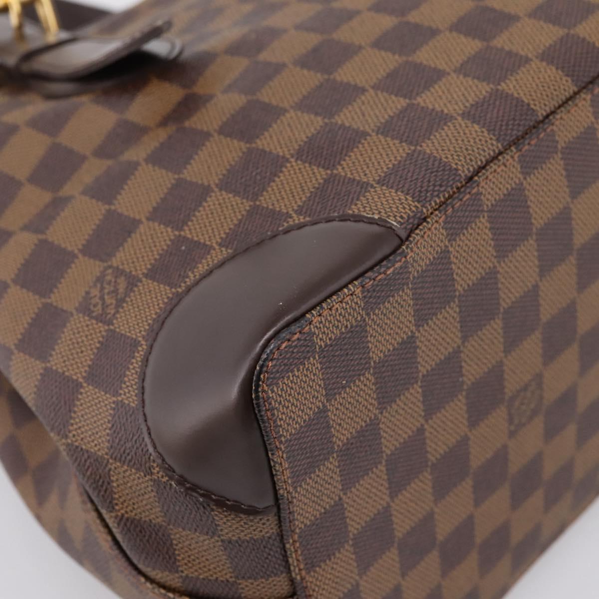 LOUIS VUITTON Damier Ebene Hampstead MM Tote Bag N51204 LV Auth 201177SAV