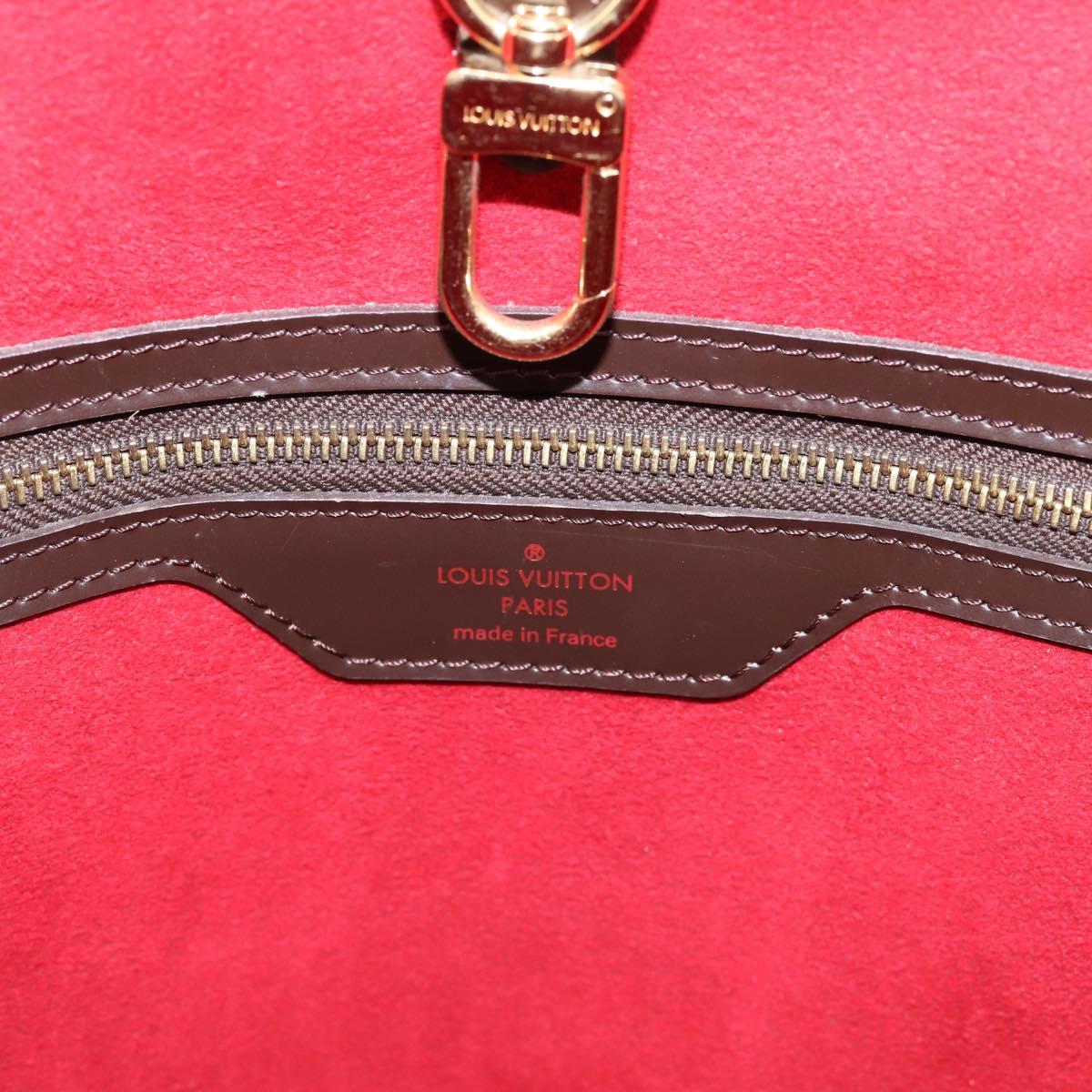 LOUIS VUITTON Damier Ebene Hampstead MM Tote Bag N51204 LV Auth 201177SAV