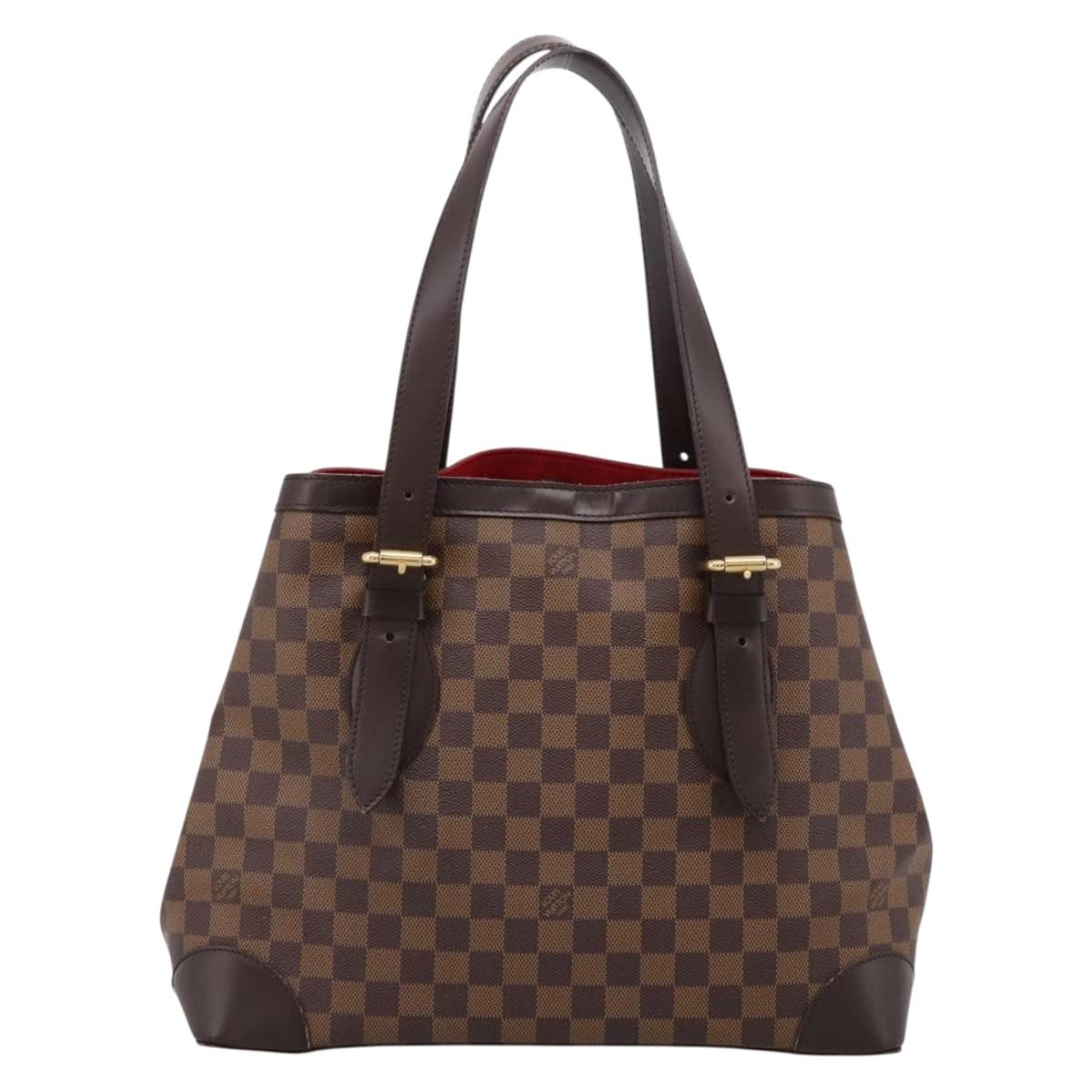 LOUIS VUITTON Damier Ebene Hampstead MM Tote Bag N51204 LV Auth 201177SAV