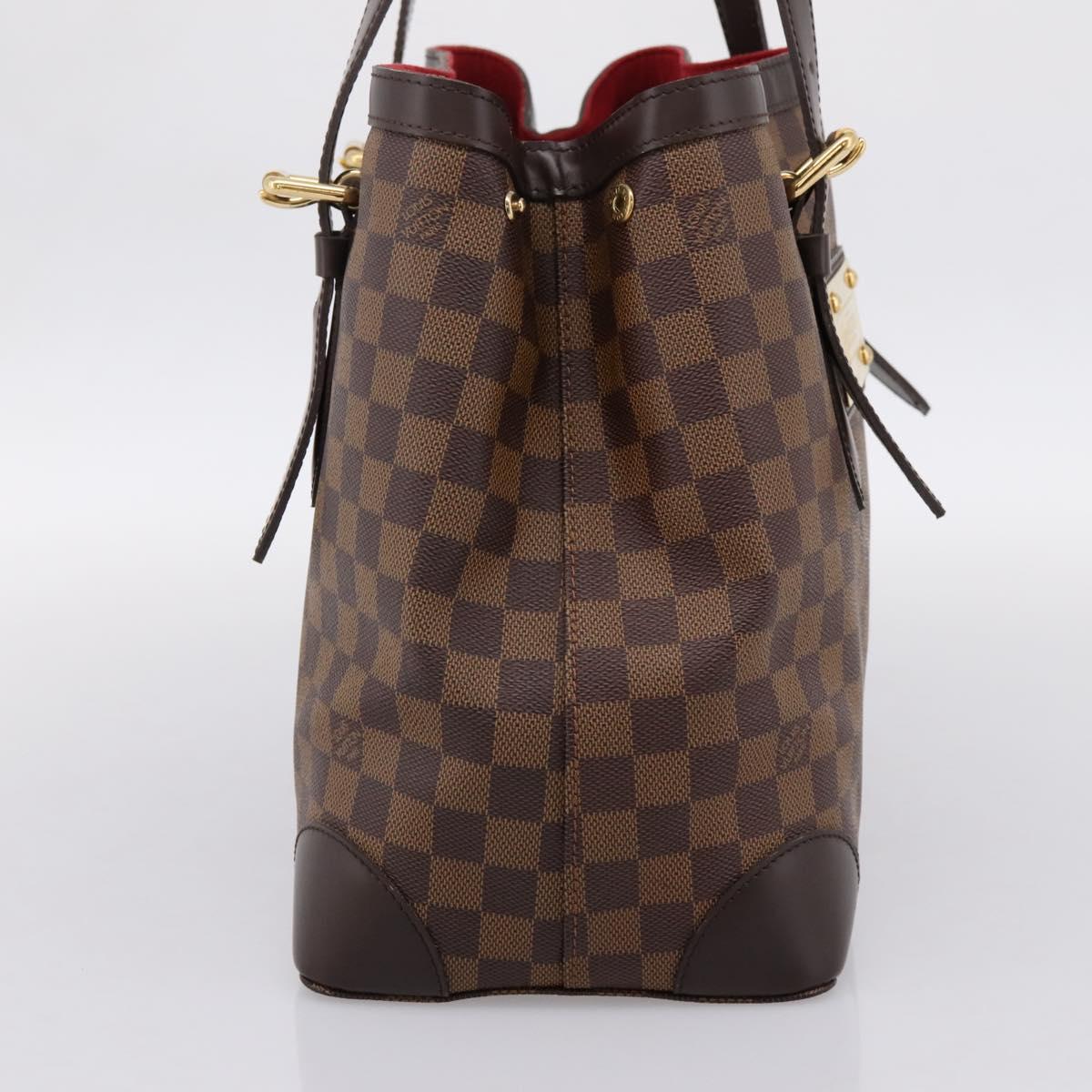 LOUIS VUITTON Damier Ebene Hampstead MM Tote Bag N51204 LV Auth 201177SAV