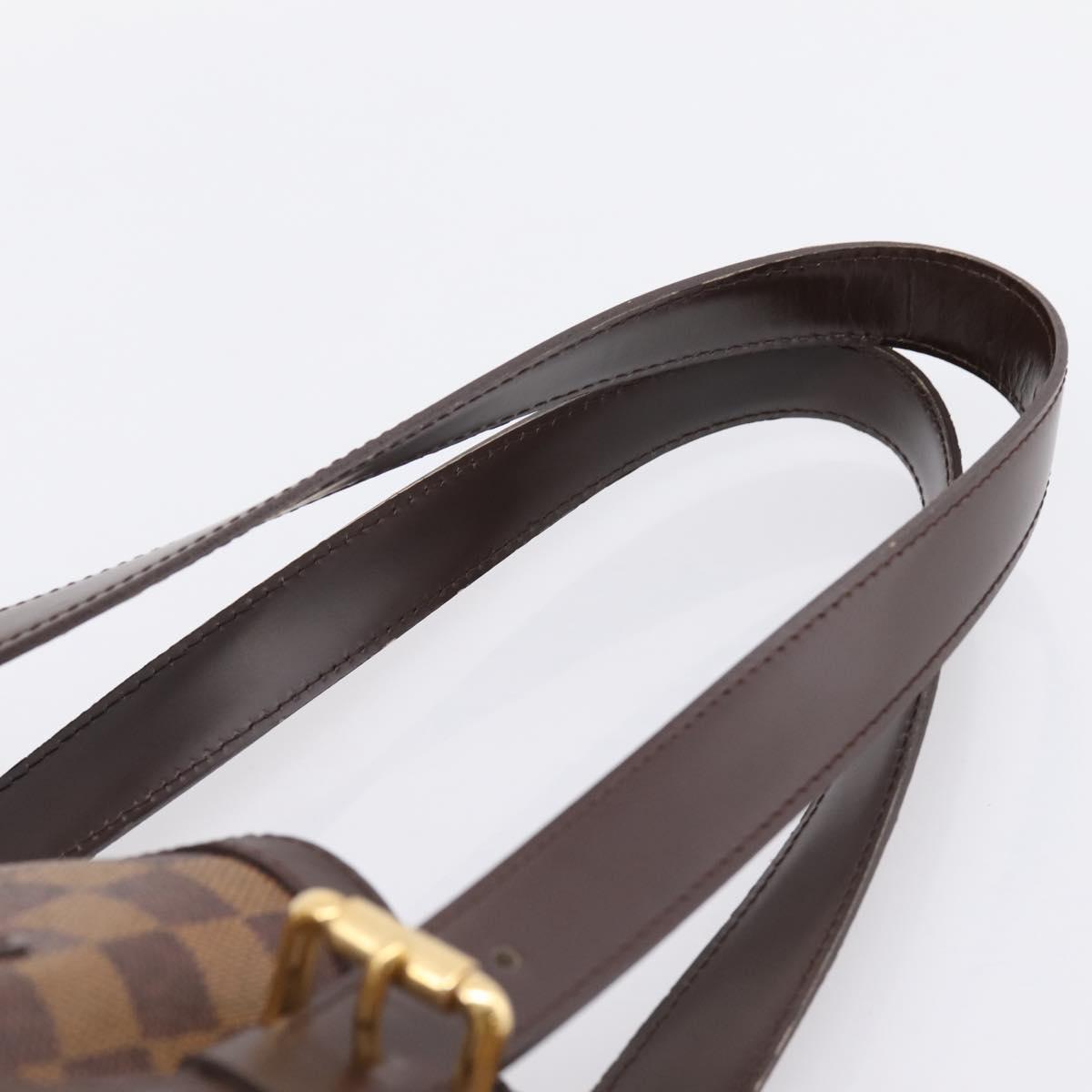 LOUIS VUITTON Damier Ebene Hampstead MM Tote Bag N51204 LV Auth 201177SAV