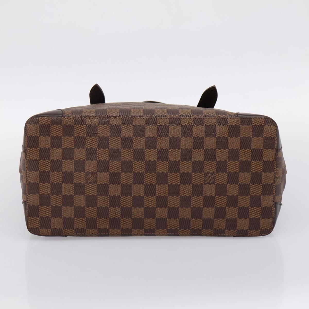 LOUIS VUITTON Damier Ebene Hampstead MM Tote Bag N51204 LV Auth 201177SAV