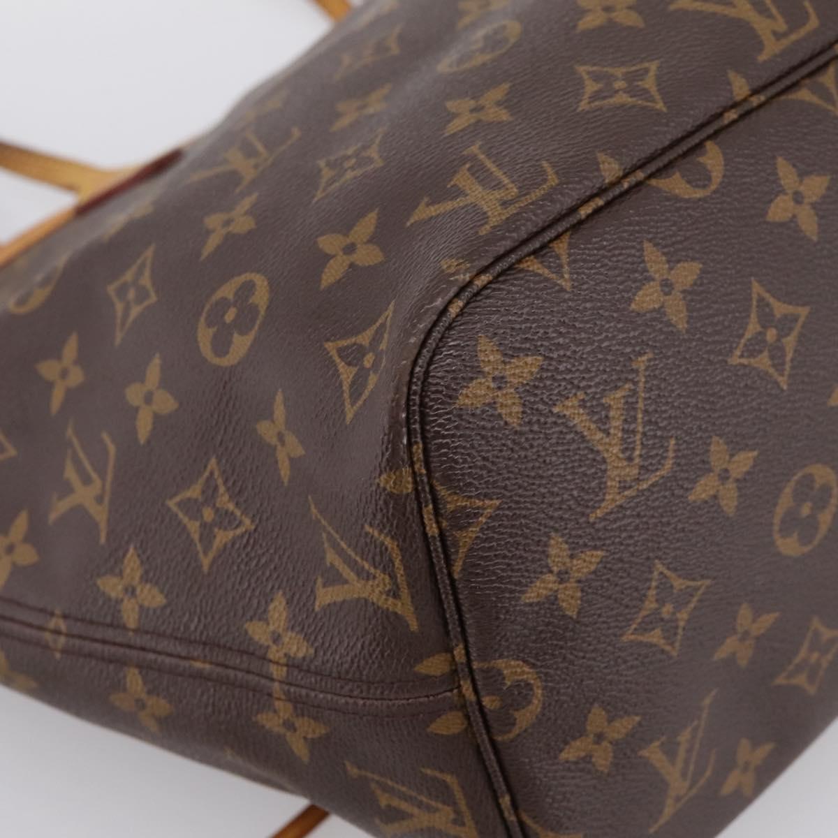 LOUIS VUITTON Monogram Neverfull MM Tote Bag M40156 LV Auth 201179