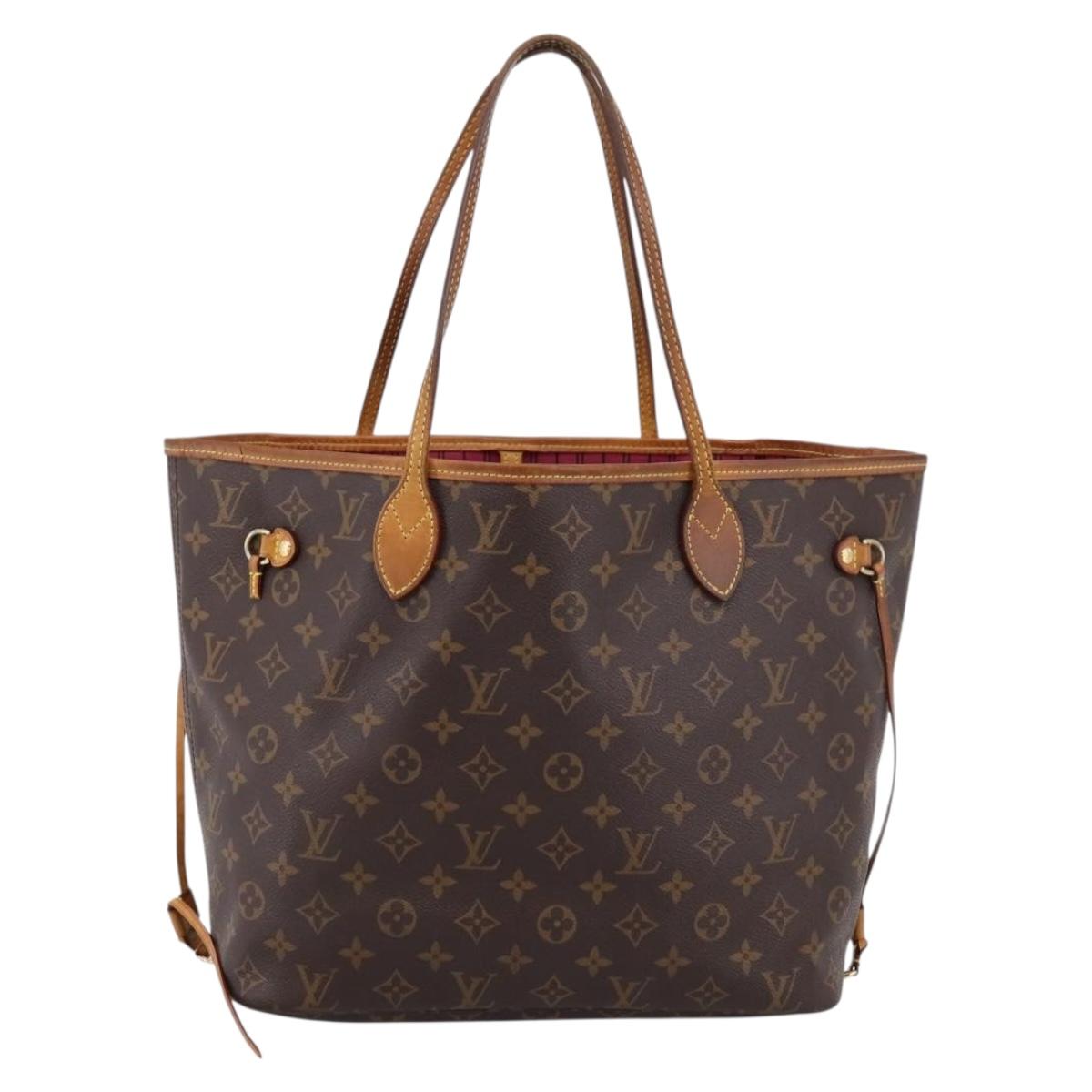 LOUIS VUITTON Monogram Neverfull MM Tote Bag M40156 LV Auth 201179