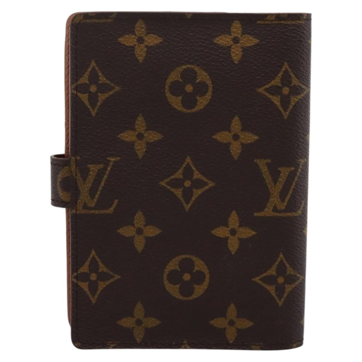 LOUIS VUITTON Monogram Agenda PM Day Planner Cover R20005 LV Auth 201181