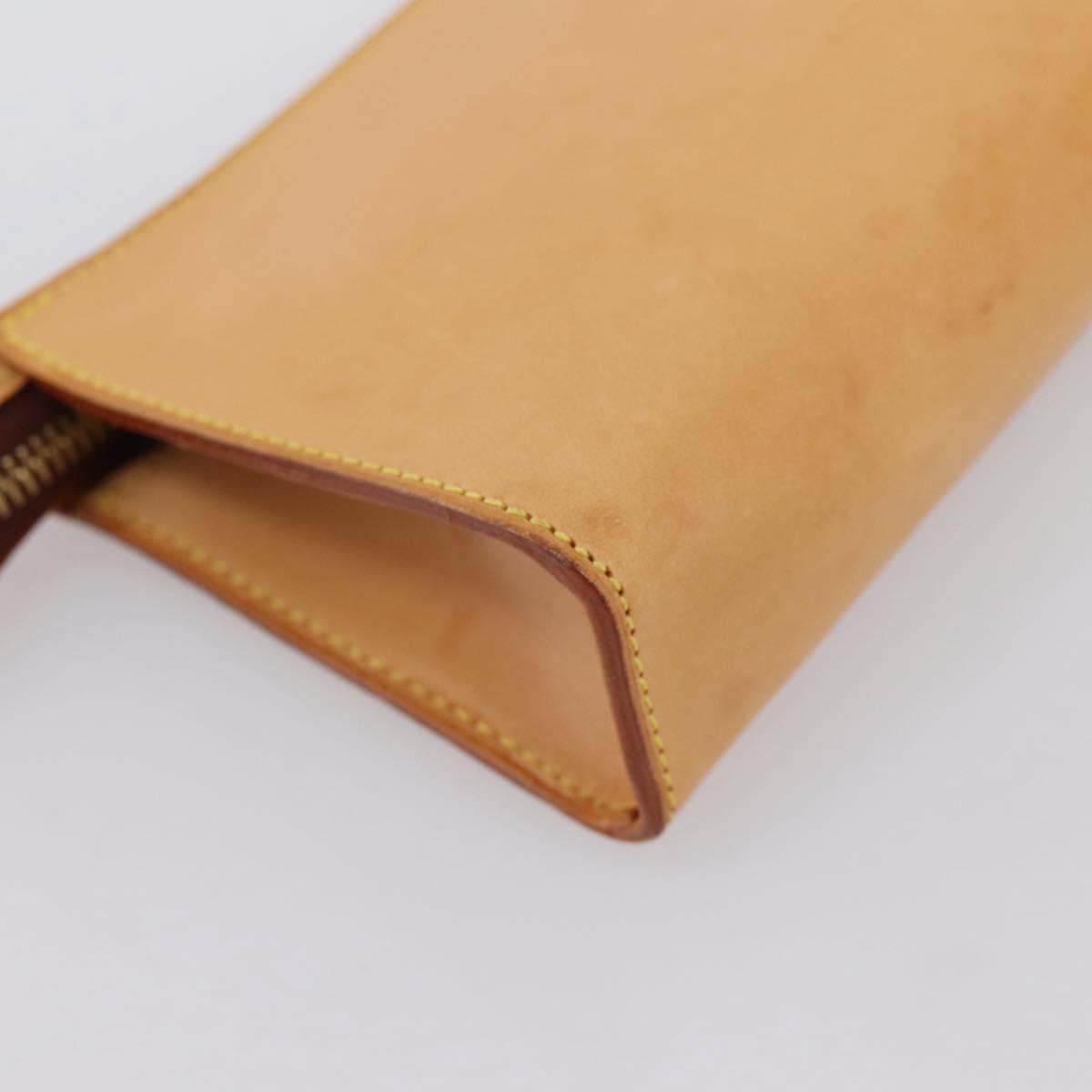 LOUIS VUITTON Nomad Kava Amble PM Pouch Beige LV Auth 201182A