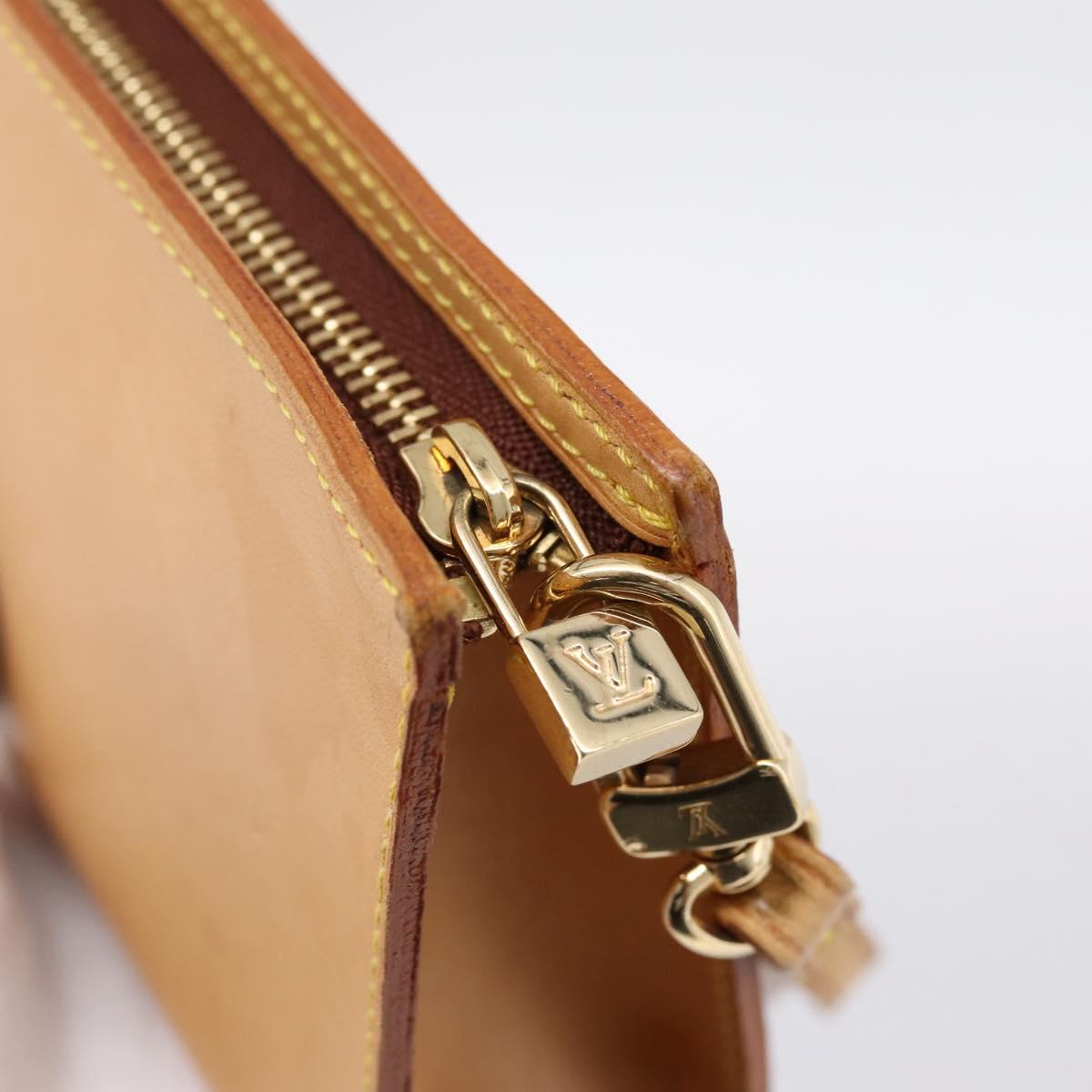 LOUIS VUITTON Nomad Kava Amble PM Pouch Beige LV Auth 201182A