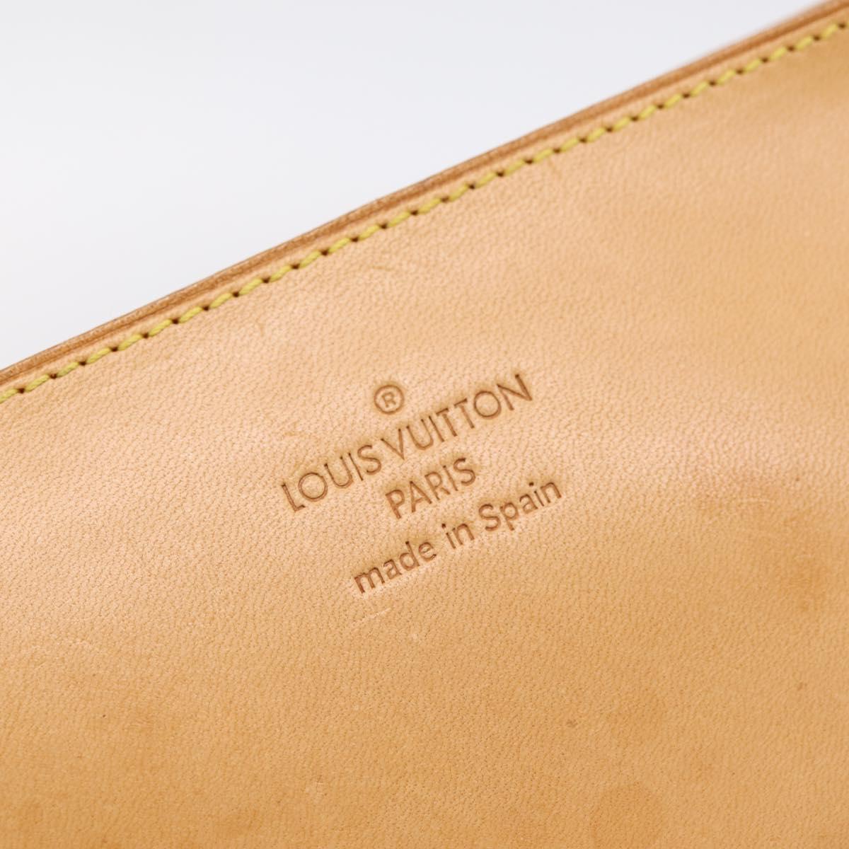 LOUIS VUITTON Nomad Kava Amble PM Pouch Beige LV Auth 201182A