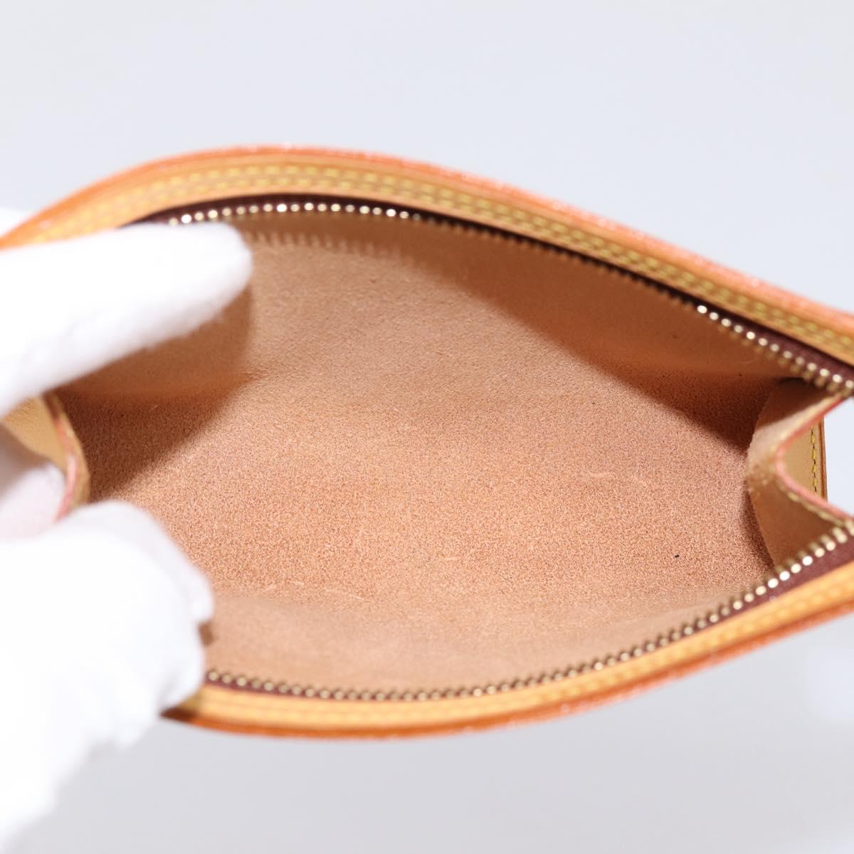 LOUIS VUITTON Nomad Kava Amble PM Pouch Beige LV Auth 201182A
