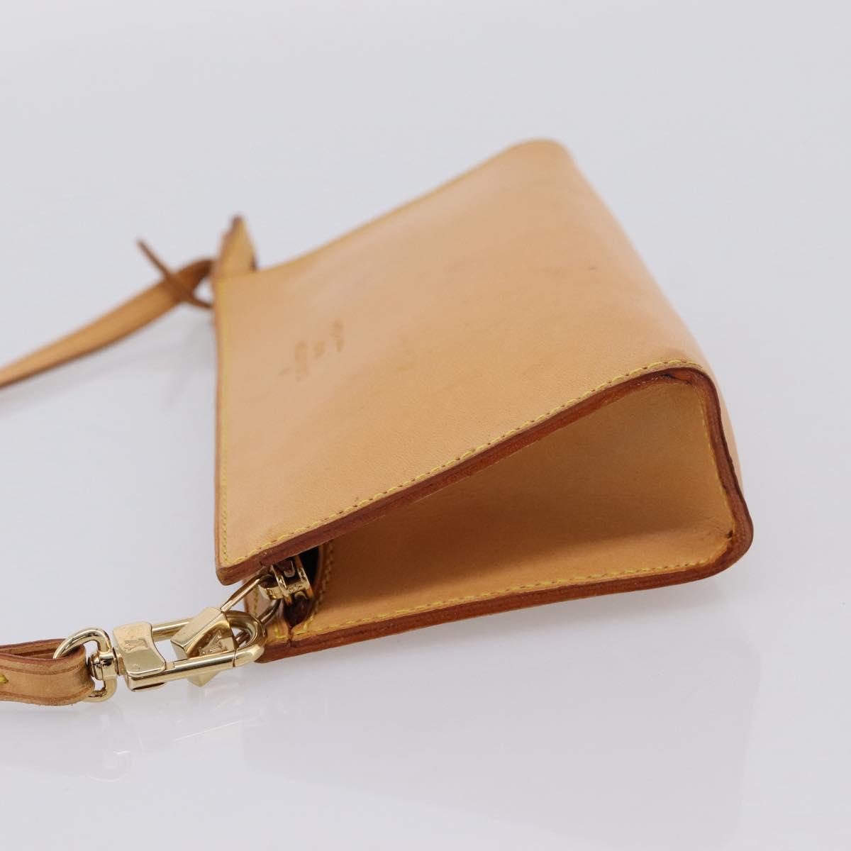 LOUIS VUITTON Nomad Kava Amble PM Pouch Beige LV Auth 201182A