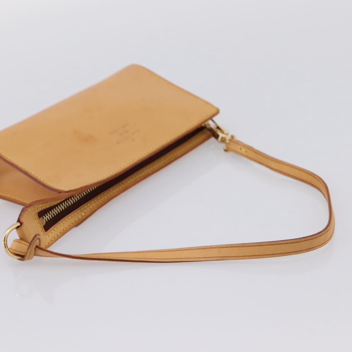 LOUIS VUITTON Nomad Kava Amble PM Pouch Beige LV Auth 201182A