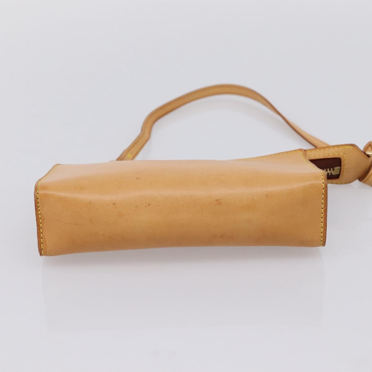 LOUIS VUITTON Nomad Kava Amble PM Pouch Beige LV Auth 201182A