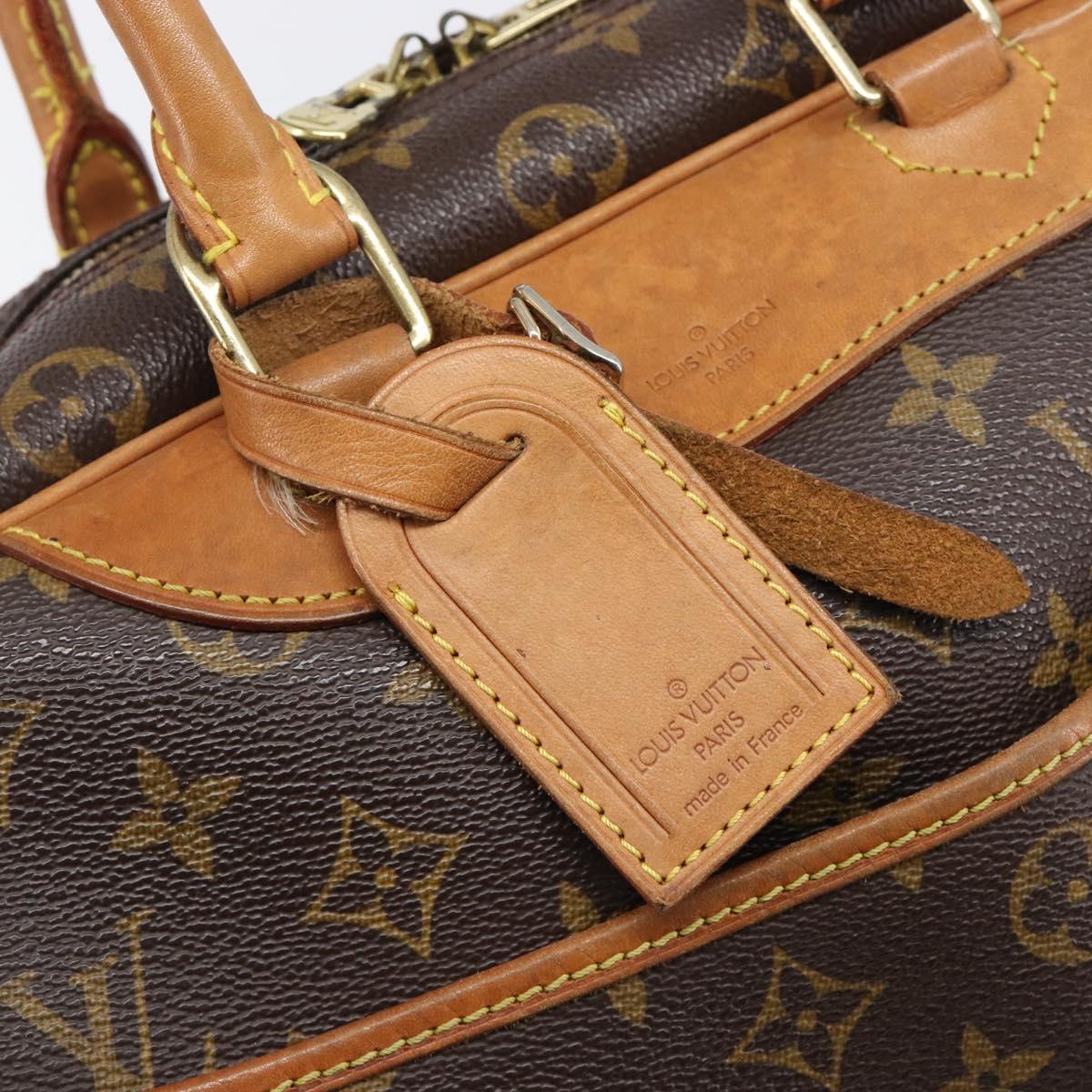 LOUIS VUITTON Monogram Deauville Hand Bag M47270 LV Auth 201185