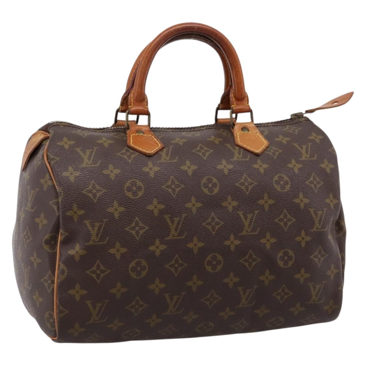 LOUIS VUITTON Monogram Speedy 30 Hand Bag M41526 LV Auth 201188A