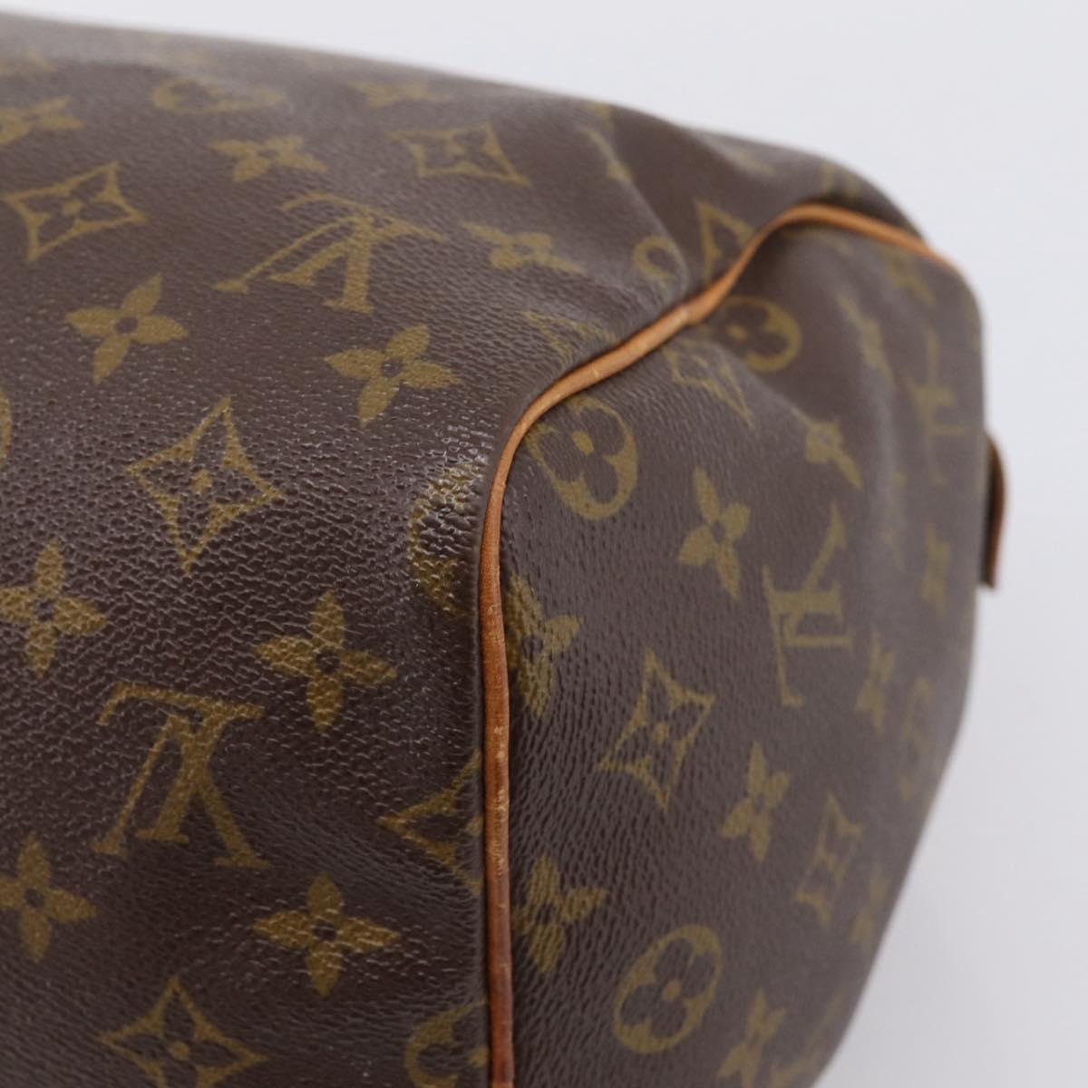 LOUIS VUITTON Monogram Speedy 30 Hand Bag M41526 LV Auth 201188A