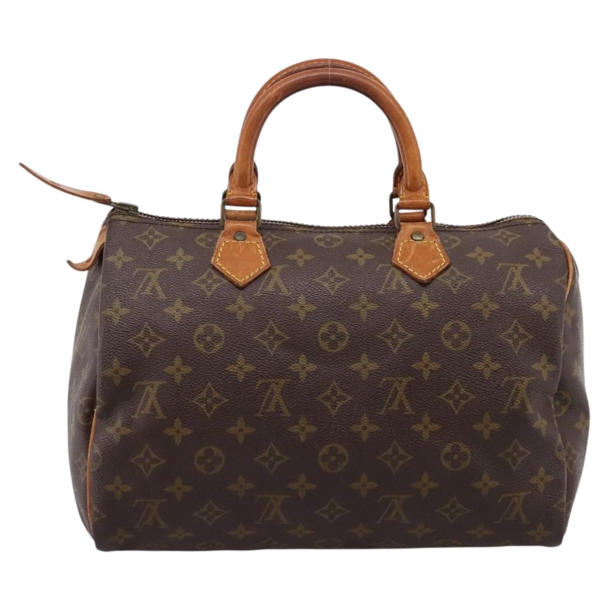 LOUIS VUITTON Monogram Speedy 30 Hand Bag M41526 LV Auth 201188A