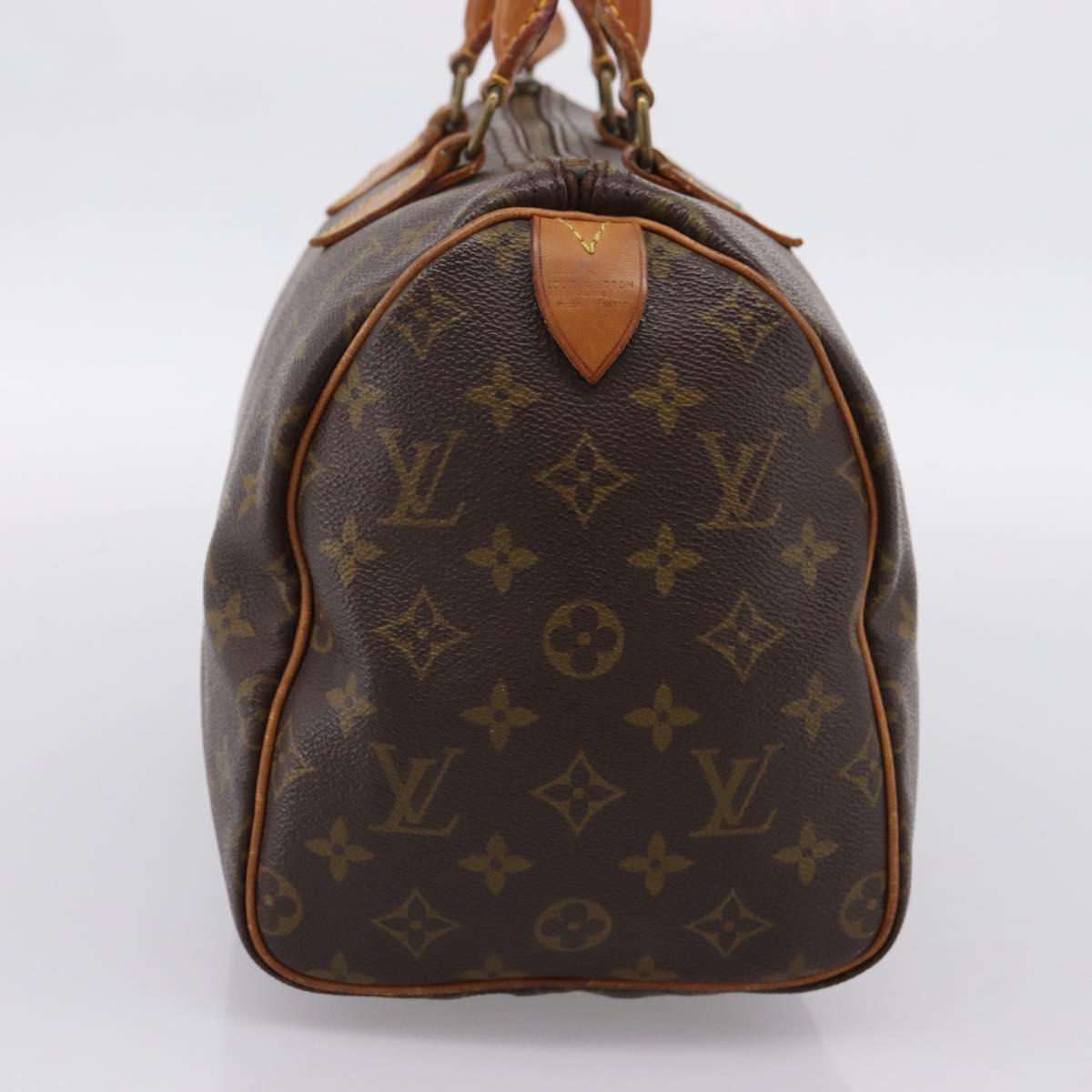 LOUIS VUITTON Monogram Speedy 30 Hand Bag M41526 LV Auth 201188A