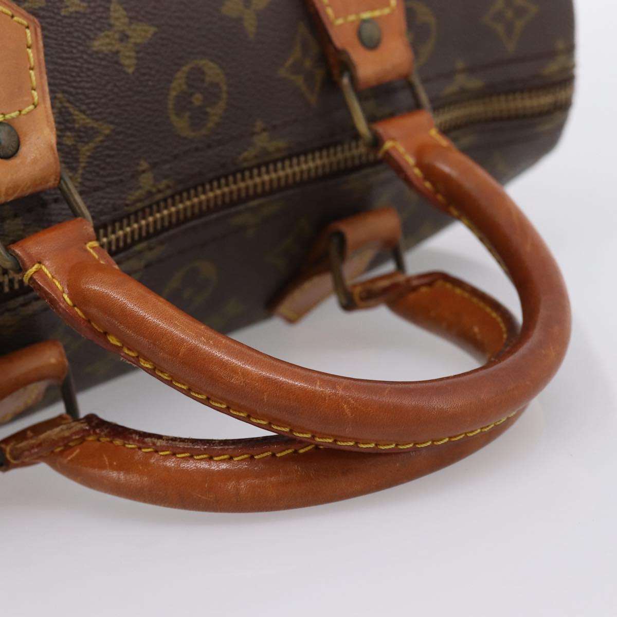 LOUIS VUITTON Monogram Speedy 30 Hand Bag M41526 LV Auth 201188A