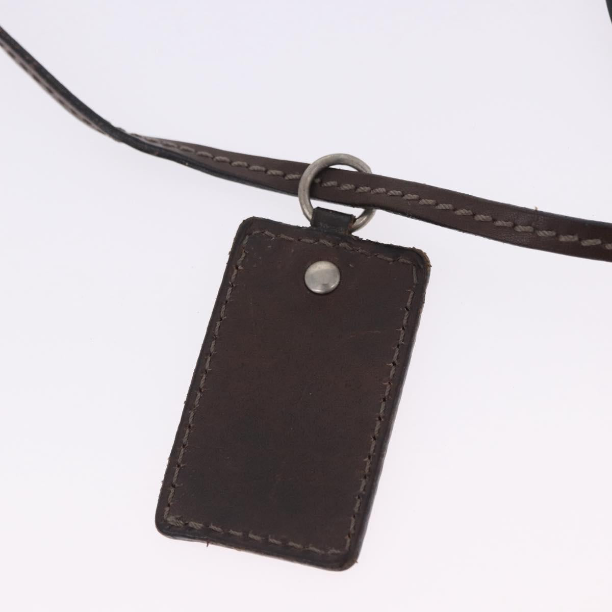 Chloe Kerala Hand Bag Leather Brown Silver Auth 201190