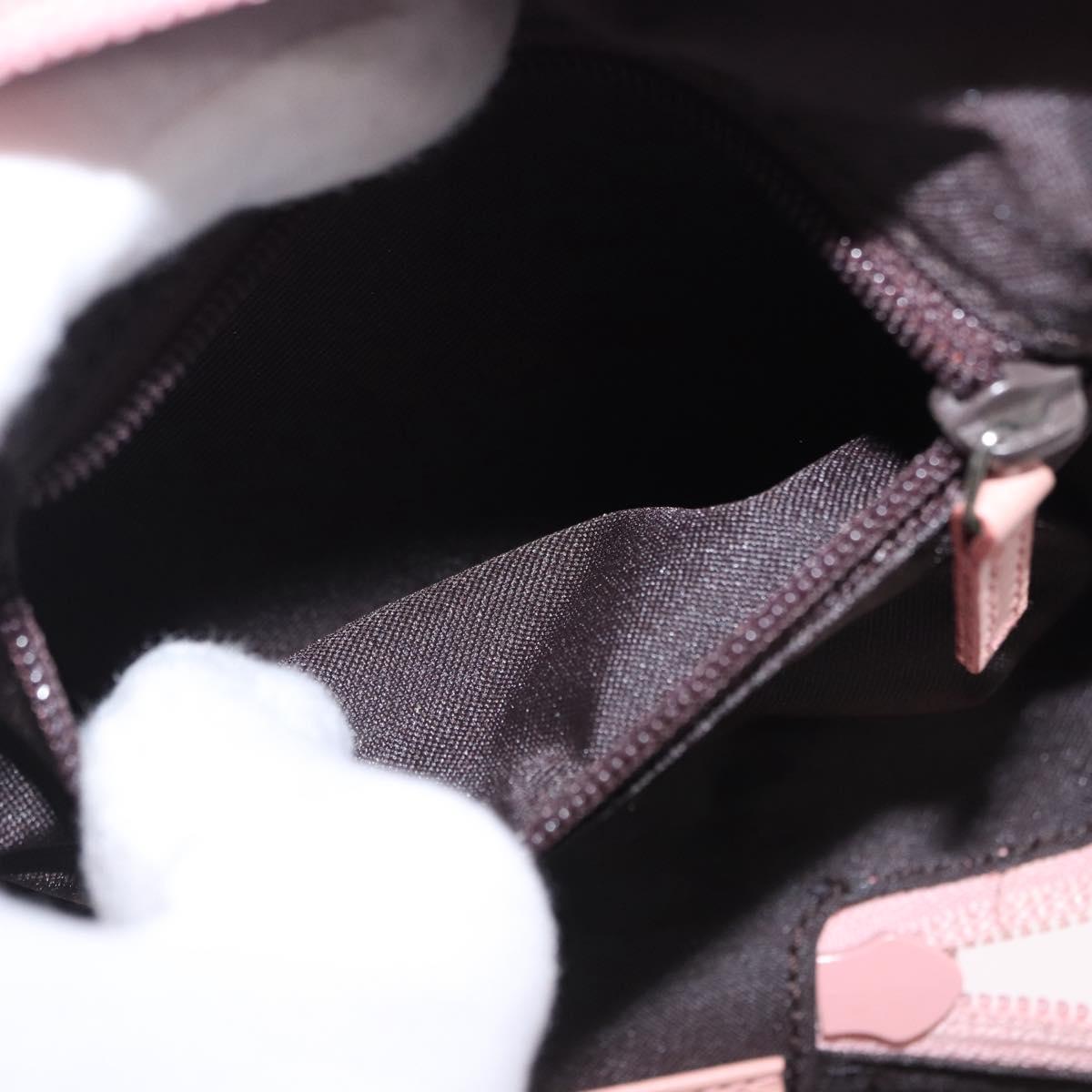 GUCCI GG Canvas Vanity Cosmetic Pouch Pink Silver 039 1052 Auth 201193V