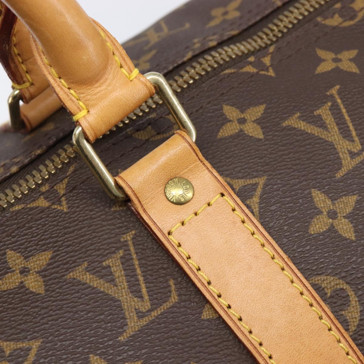 LOUIS VUITTON Monogram Keepall 50 Boston Bag M41426 LV Auth 201194V