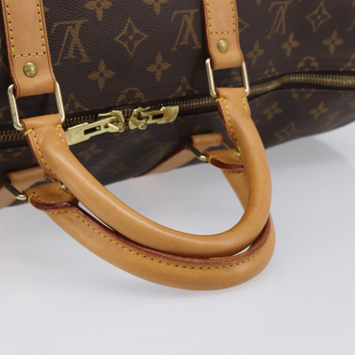 LOUIS VUITTON Monogram Keepall 50 Boston Bag M41426 LV Auth 201194V