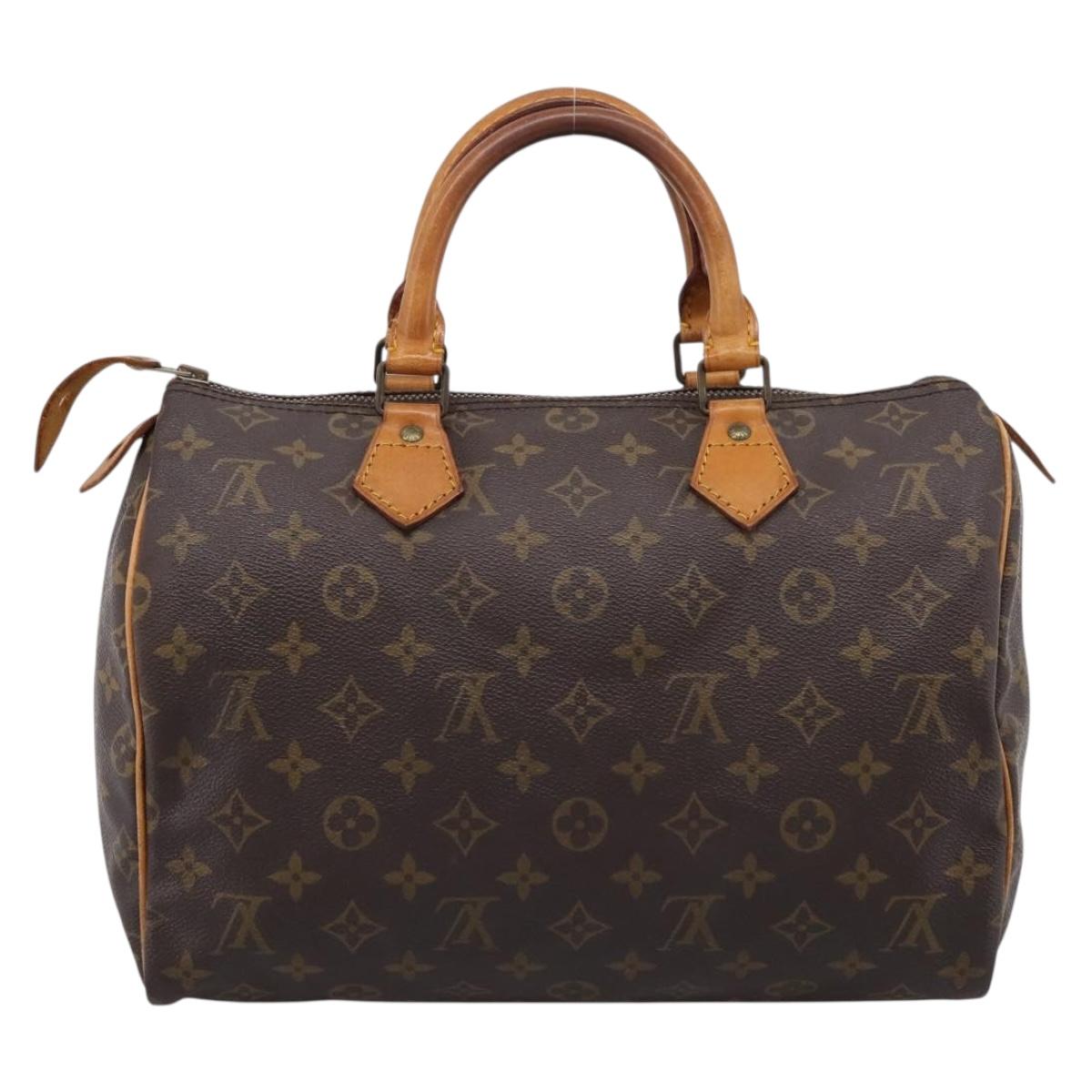 LOUIS VUITTON Monogram Speedy 30 Hand Bag M41526 LV Auth 201195A
