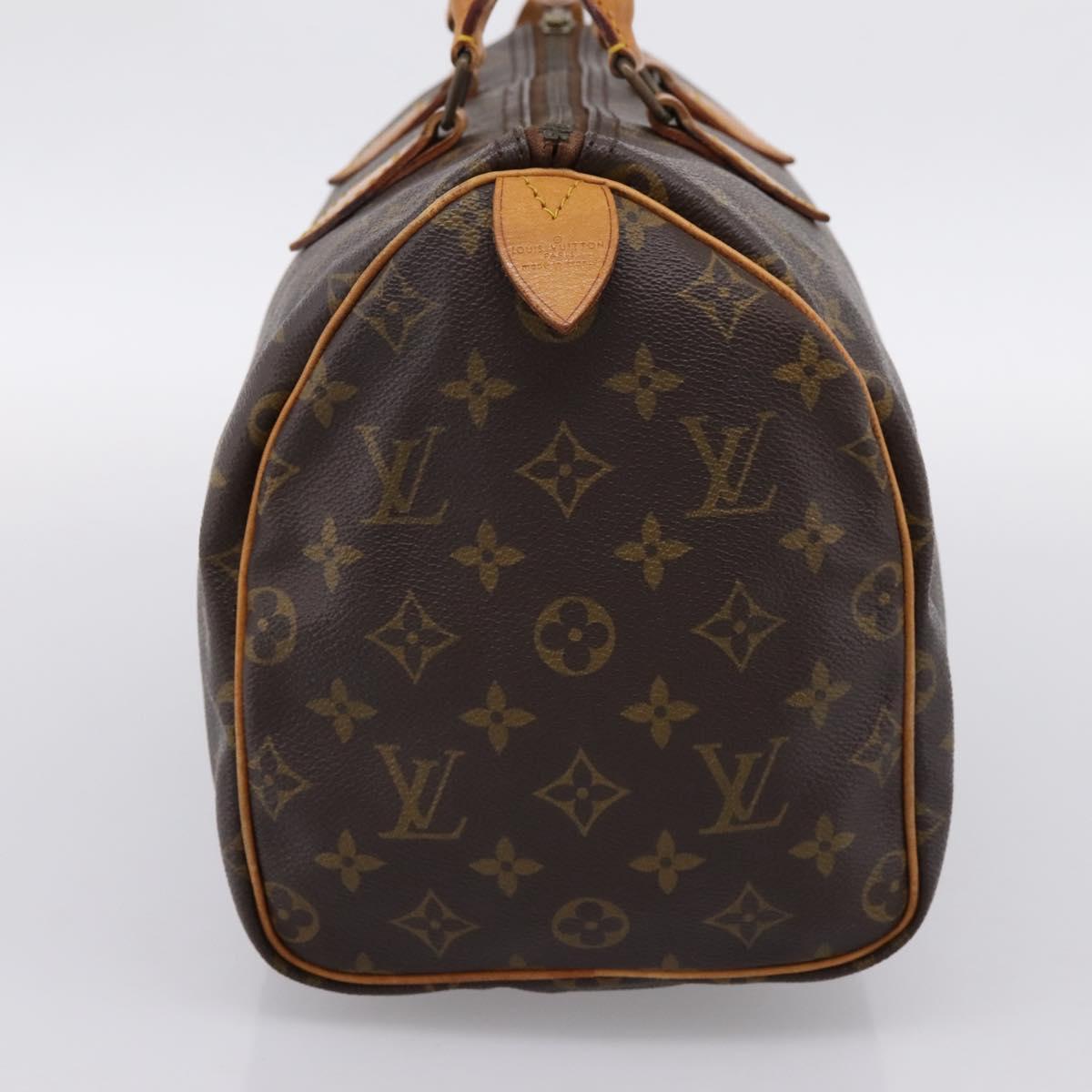 LOUIS VUITTON Monogram Speedy 30 Hand Bag M41526 LV Auth 201195A
