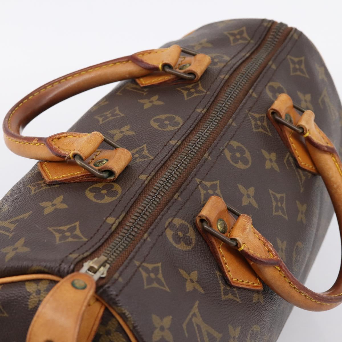 LOUIS VUITTON Monogram Speedy 30 Hand Bag M41526 LV Auth 201195A