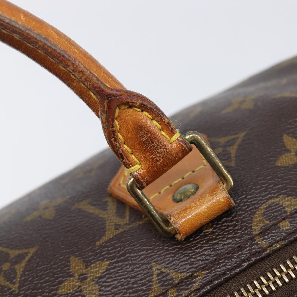LOUIS VUITTON Monogram Speedy 35 Hand Bag M41524 LV Auth 201198
