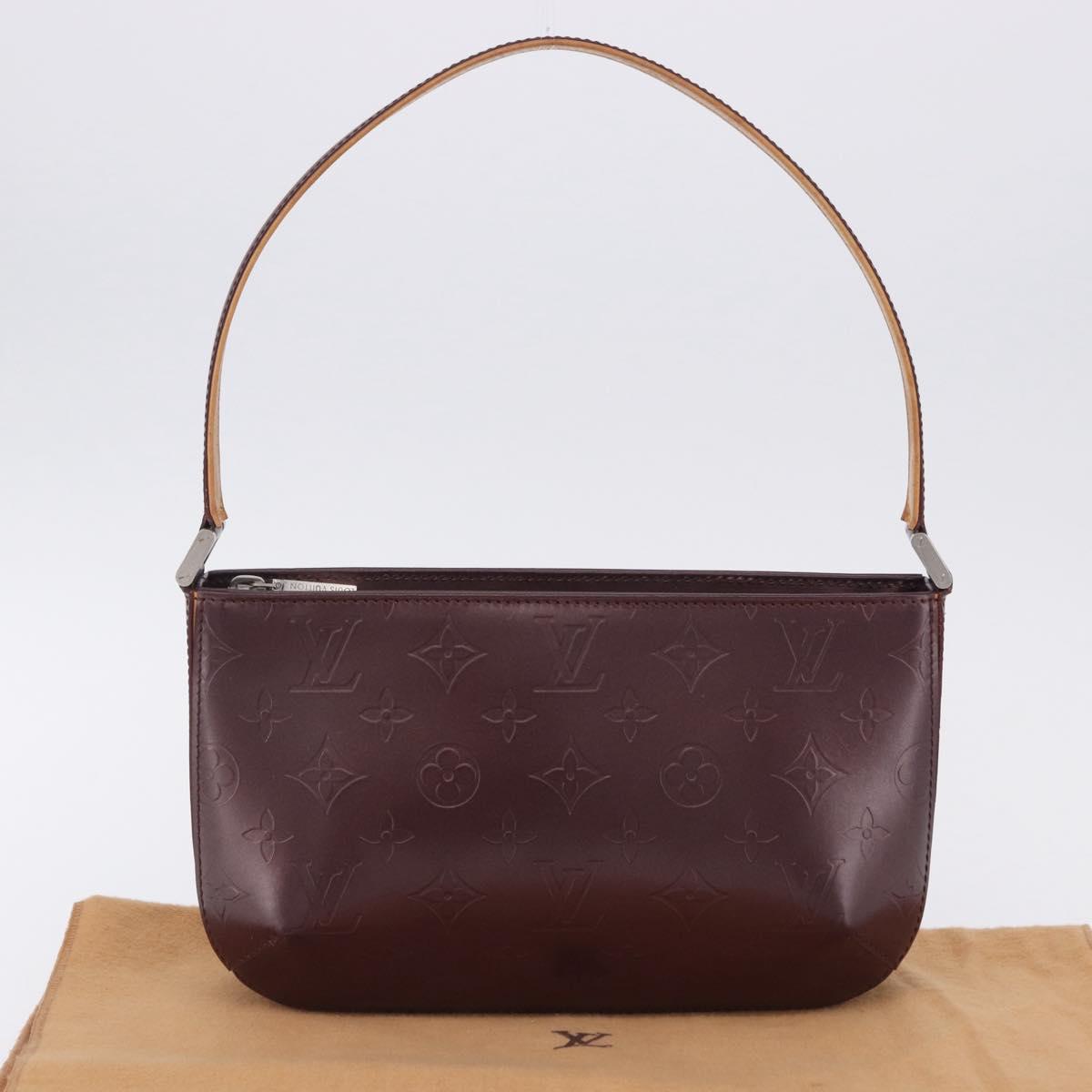 LOUIS VUITTON Monogram Mat Fowler Shoulder Bag Viole M55146 LV Auth 201202V
