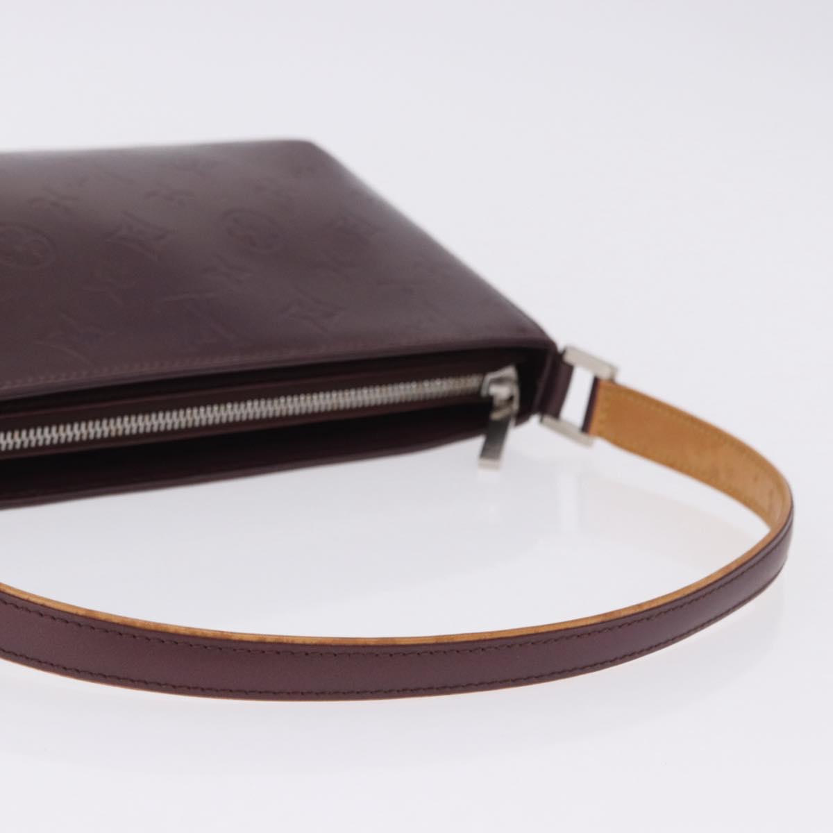 LOUIS VUITTON Monogram Mat Fowler Shoulder Bag Viole M55146 LV Auth 201202V