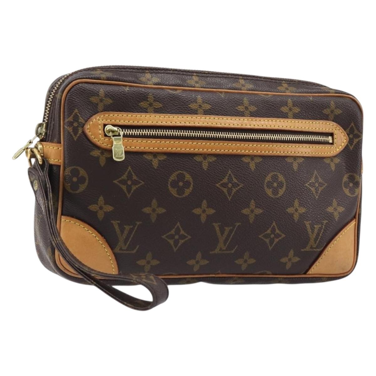 LOUIS VUITTON Monogram Marly Dragonne GM Clutch Bag M51825 LV Auth 201204A