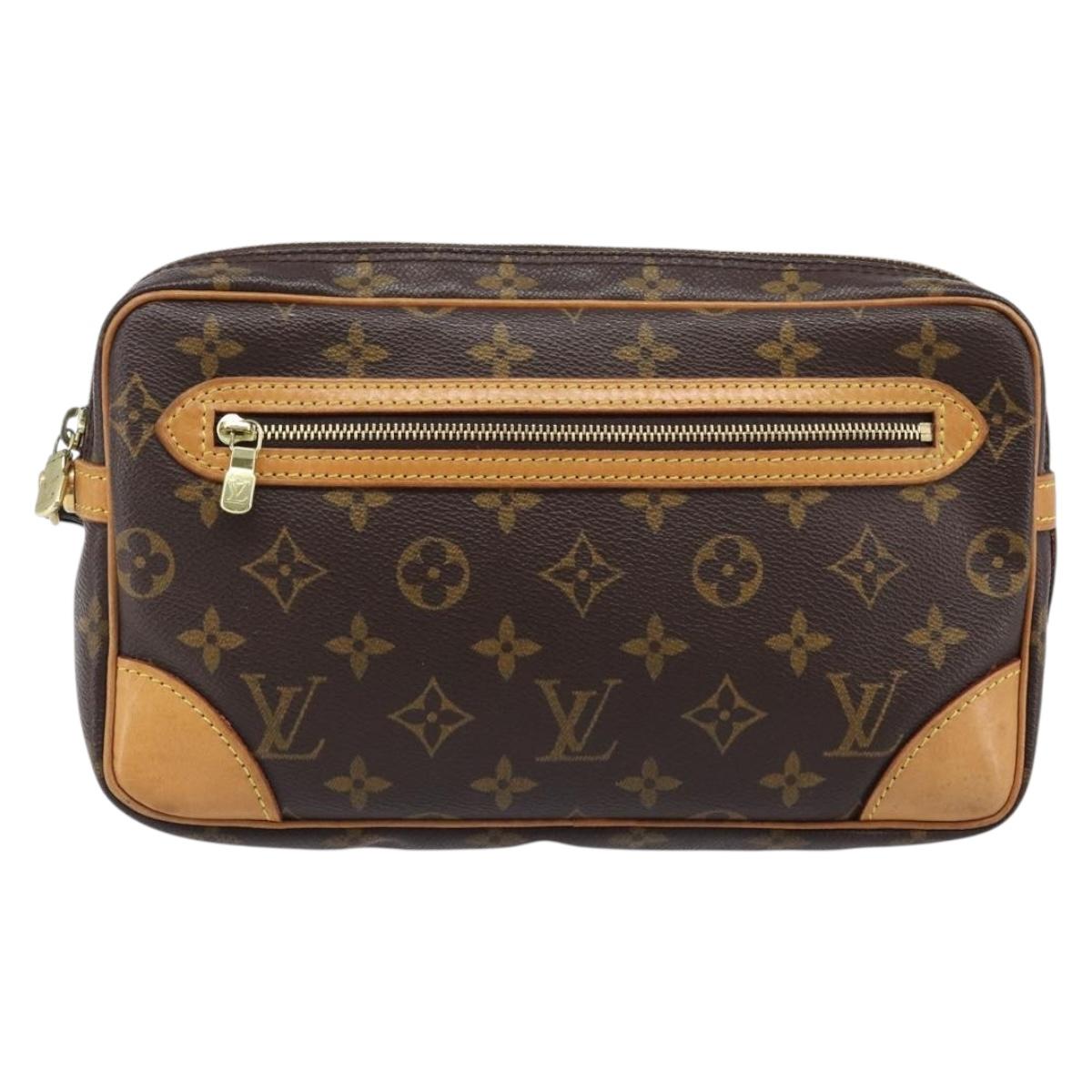 LOUIS VUITTON Monogram Marly Dragonne GM Clutch Bag M51825 LV Auth 201204A
