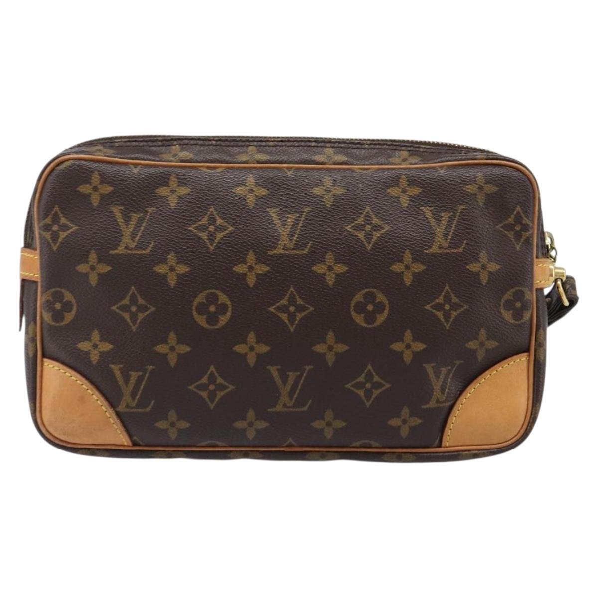 LOUIS VUITTON Monogram Marly Dragonne GM Clutch Bag M51825 LV Auth 201204A