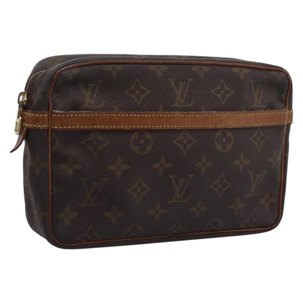LOUIS VUITTON Monogram Compiegne 23 Clutch Bag M51847 LV Auth 201211