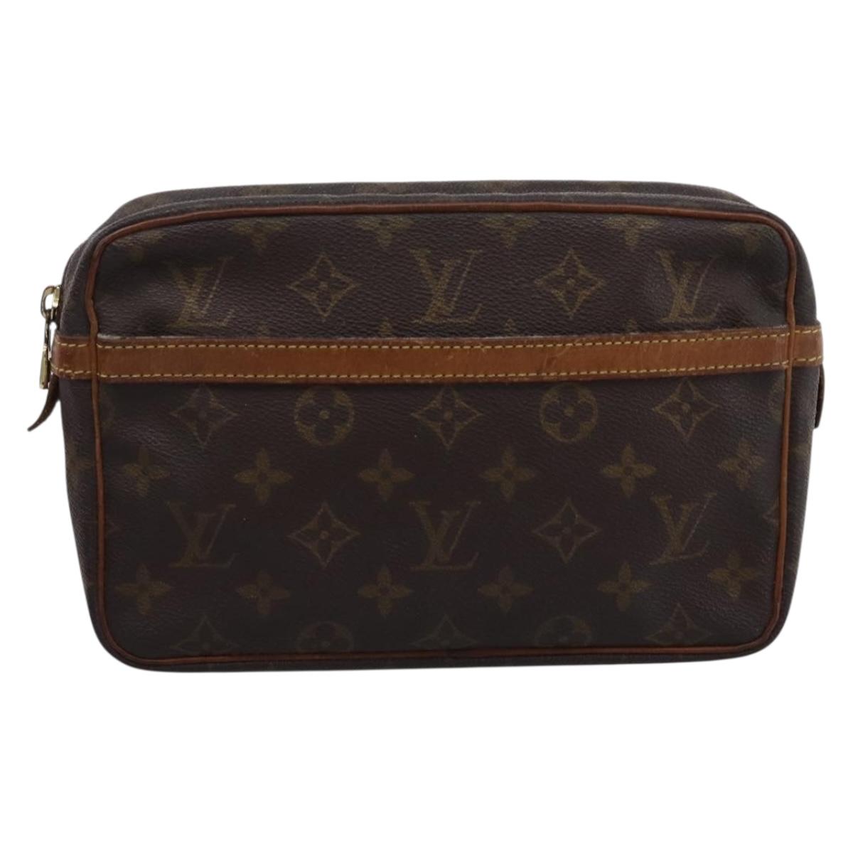 LOUIS VUITTON Monogram Compiegne 23 Clutch Bag M51847 LV Auth 201211