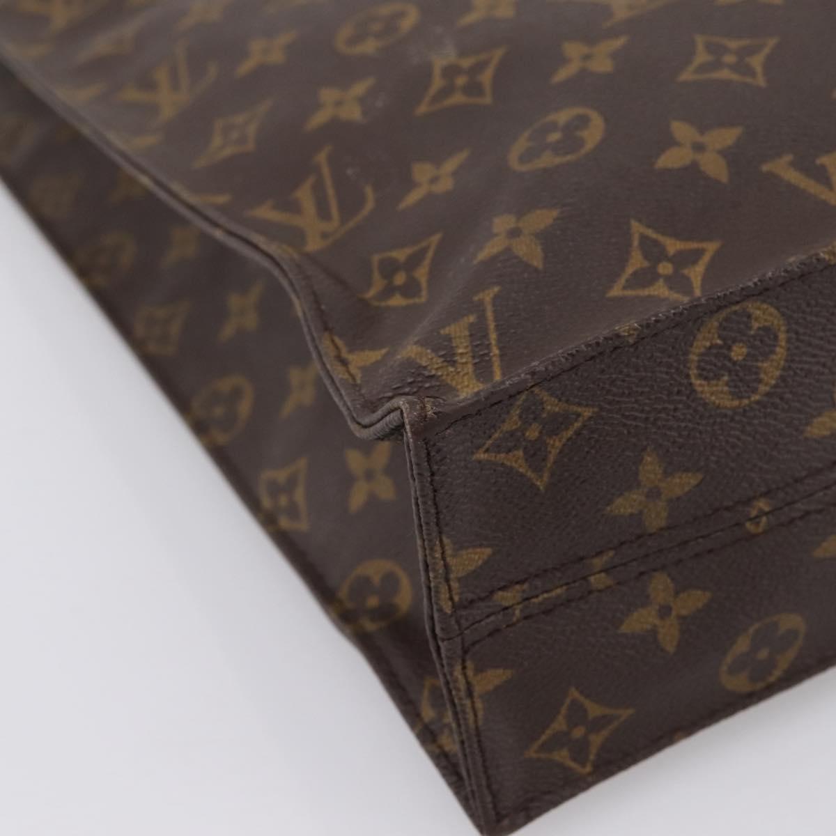 LOUIS VUITTON Monogram Sac Plat Hand Bag M51140 LV Auth 201214