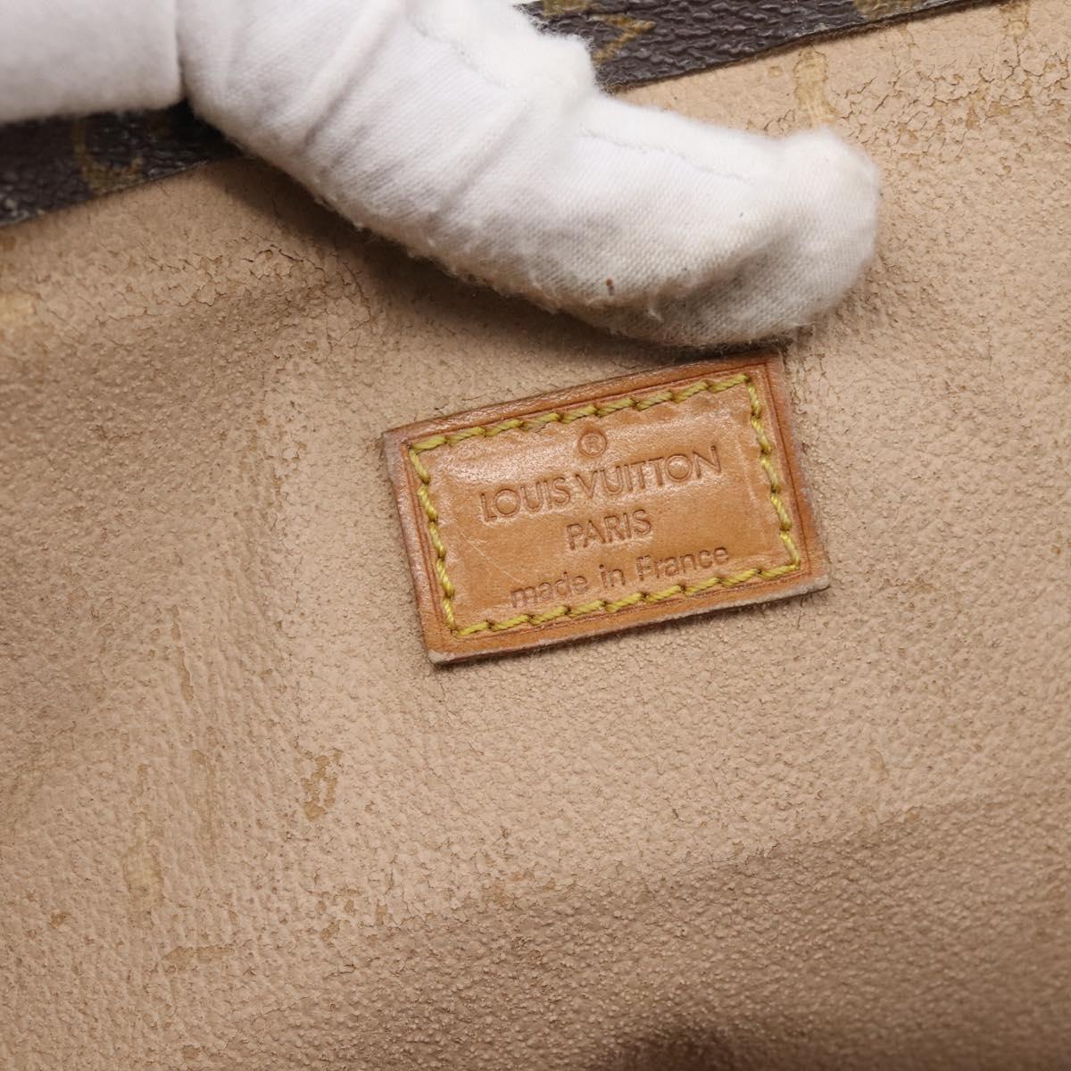 LOUIS VUITTON Monogram Sac Plat Hand Bag M51140 LV Auth 201214