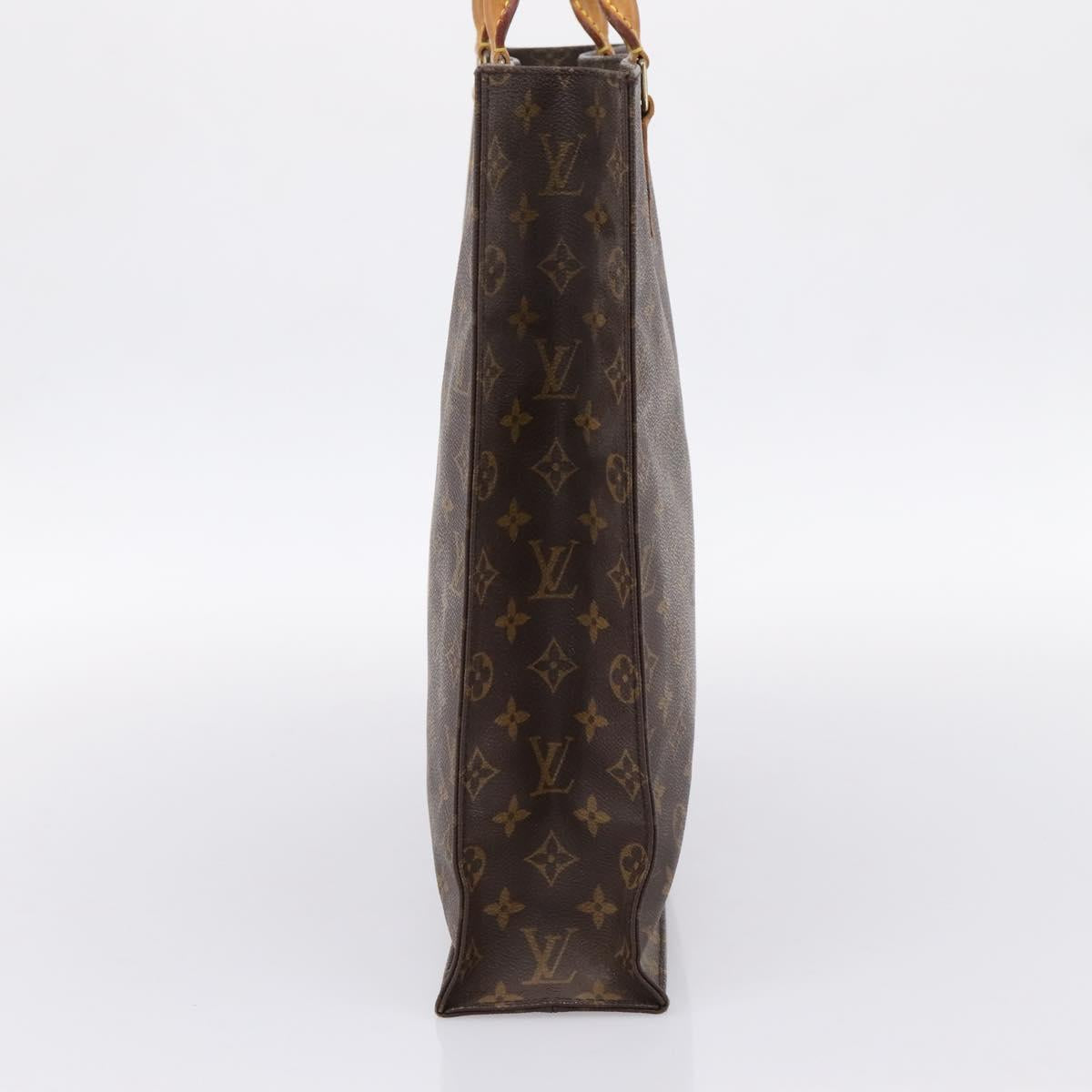 LOUIS VUITTON Monogram Sac Plat Hand Bag M51140 LV Auth 201214