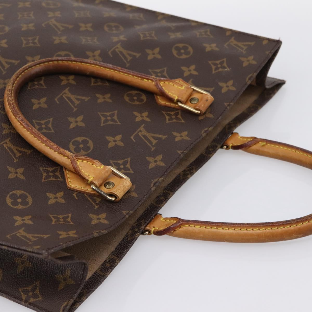 LOUIS VUITTON Monogram Sac Plat Hand Bag M51140 LV Auth 201214