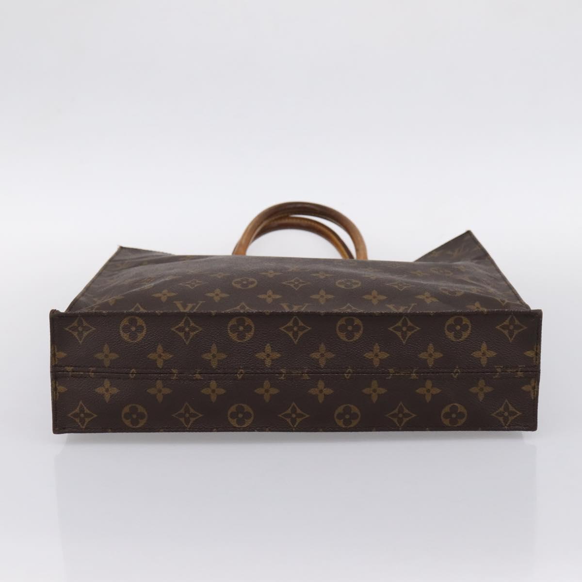 LOUIS VUITTON Monogram Sac Plat Hand Bag M51140 LV Auth 201214