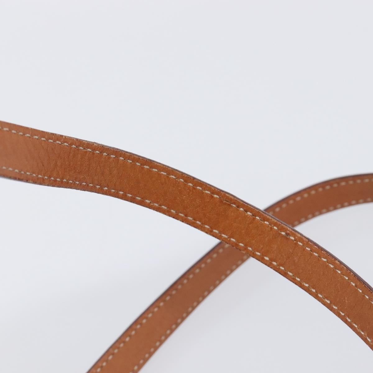 CELINE Macadam Tote Bag PVC Leather Brown Gold Tone Auth 201219